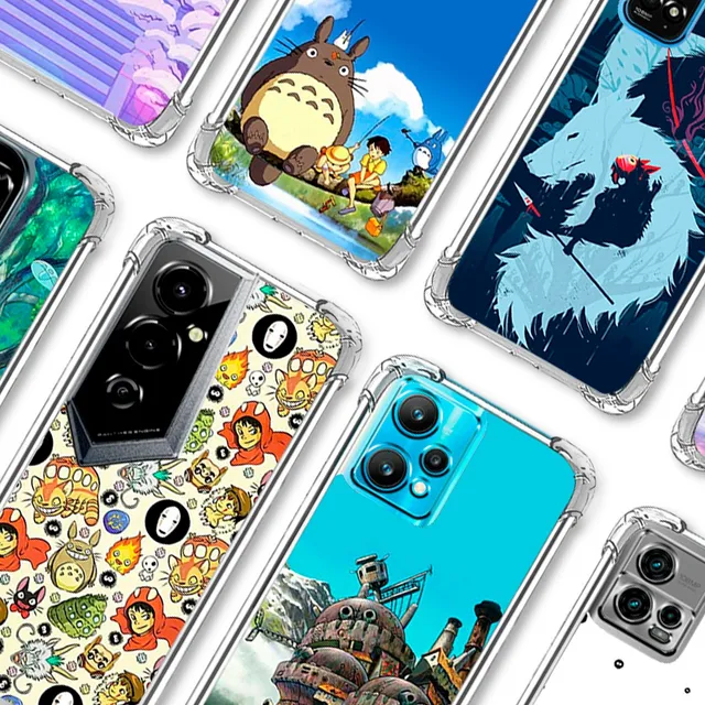 Forro Antigolpes Studio Ghibli Tecno Todos Los Modelos