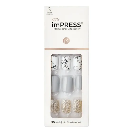 Uñas Adhesivas Kiss Impress Nails - N° Kim010 Knock Out