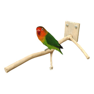 Percha De Madera Con Soporte Para Aves Ninfas Pericos Percha De Madera Con Soporte Para Aves Ninfas Pericos