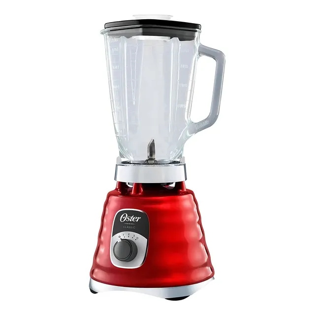 Licuadora Clasica Oster Roja 3 Velocidades Blst4126r013 Color Rojo