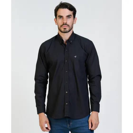 Camisa Poplin Hombre Brooksfield Bolsillo Regular Fit 3584b