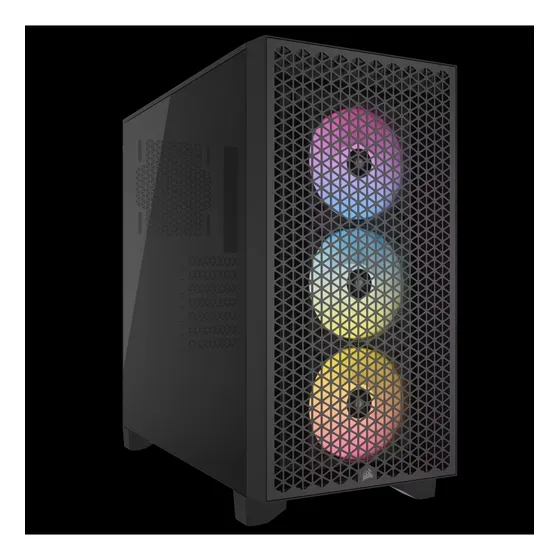 Case Gamer Corsair 2x Fan 12cmm Lateral Vidrio Frente Malla