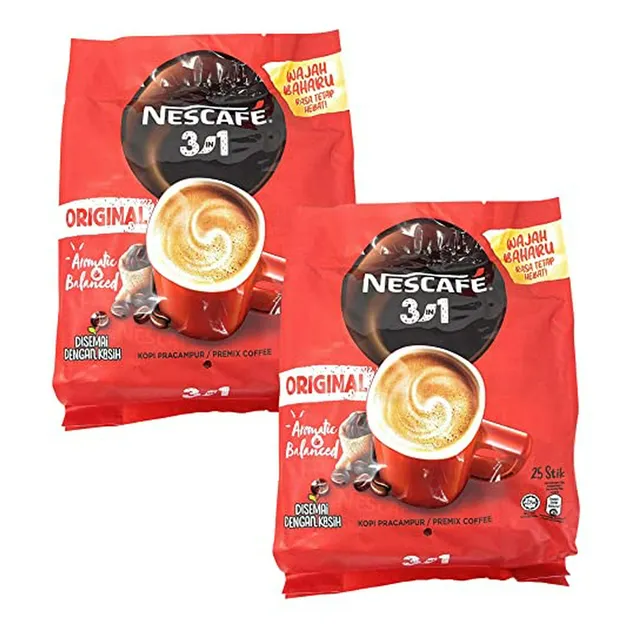 50 Sobres De Café Instantáneo Nescafé 3-en-1 Original