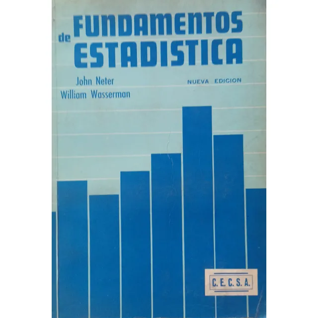 Fundamento De Estadística - John Neter, Cecsa 1973