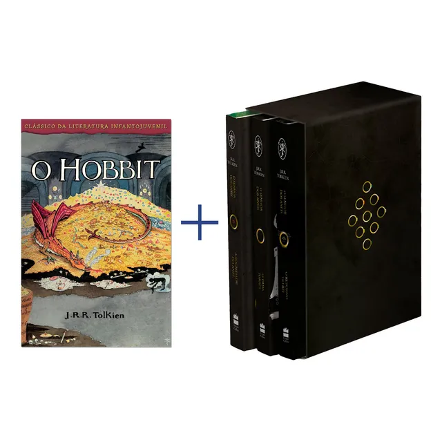 Kit O Hobbit - Capa Smaug + Box Trilogia O Senhor Dos Anéis