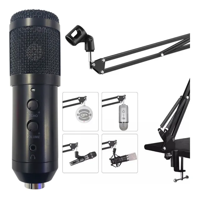 Microfono Condenser Mut F200tl Echo Soporte Youtuber
