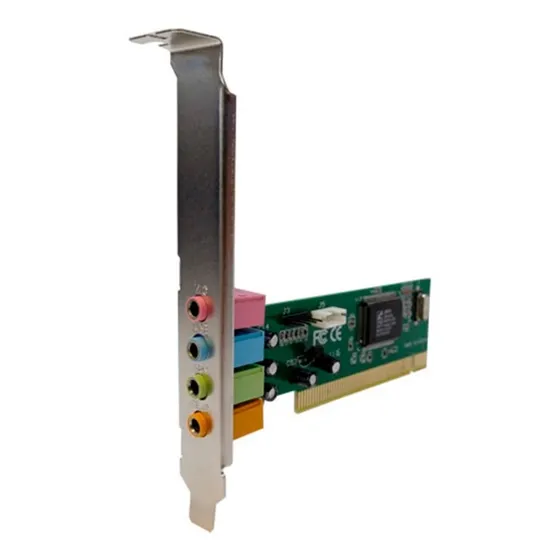 Placa Pci Audio 4.1 3d Sound Blaster Nisuta Nspciau4 Premium Color Gris Claro