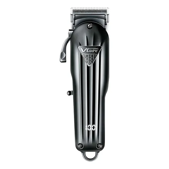 Maquina De Peluqueria Vgr 282 Negra Con Pantalla