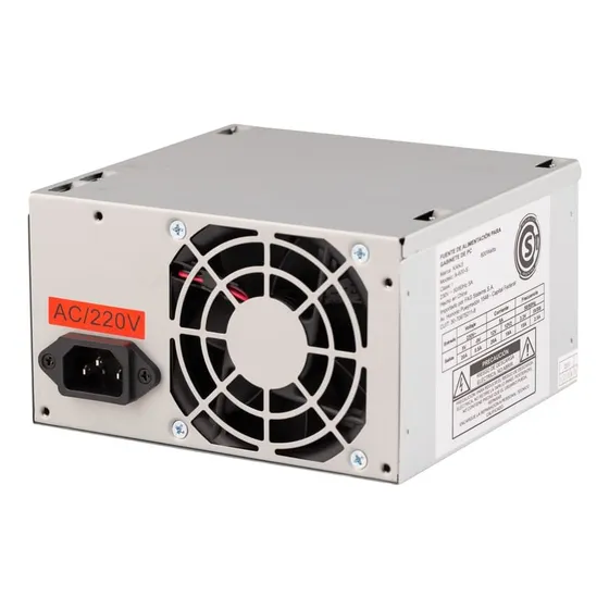 Fuente Pc 600w Kanji Conector 20/4 Atx Pci-e 6+2 Belgrano