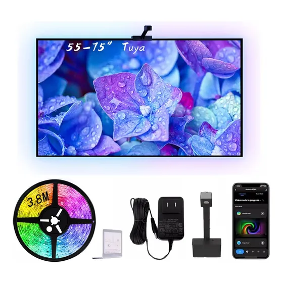 Tira Led Televisión Immersion Luz Alexa Google Tuya 50-75''