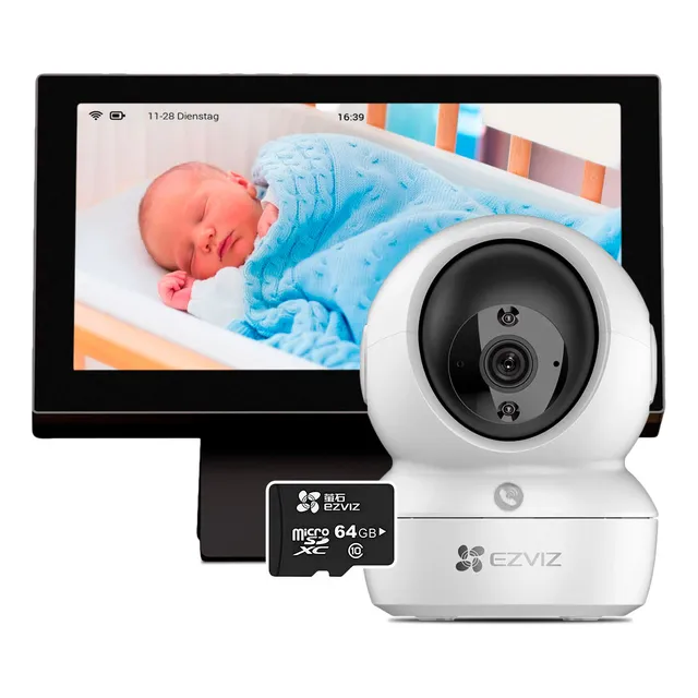 Ezviz H6c Pro Sd7 64gb Camara Inteligente 2mp + Monitor Wifi