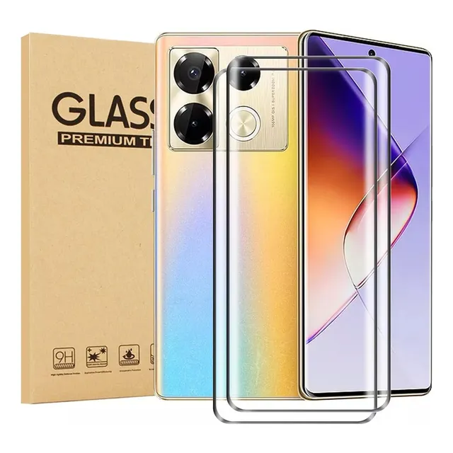 2 Micas Hd Tempered Curvated Cristal For Infinix Note 40 Pro
