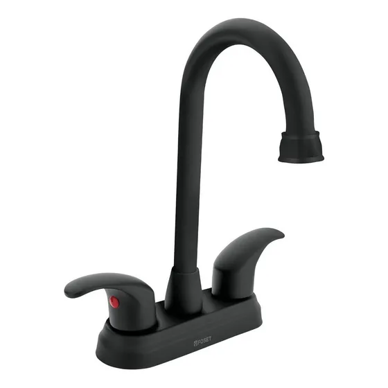 Mezcladora P/lavabo,manerales Palanca,tipo Bar, Foset 45623 Acabado Negro/Mate Color Negro