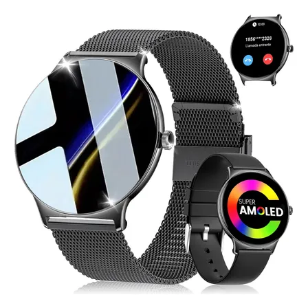 Reloj Inteligente Mujeres Bluetooth Impermeable Deportivo