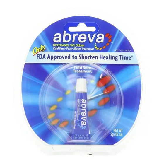 Abreva - Docosanol 10% - Trata Herpes / Bolhas - Tubo 2 Gr