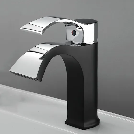 Grifo Cascada Para Lavabo Baño Mezclador Agua Fria Caliente