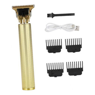 2 Cortadora De Barba Eléctrica Inalámbrica Recargable Oro 2 Cortadora De Barba Eléctrica Inalámbrica Recargable Oro