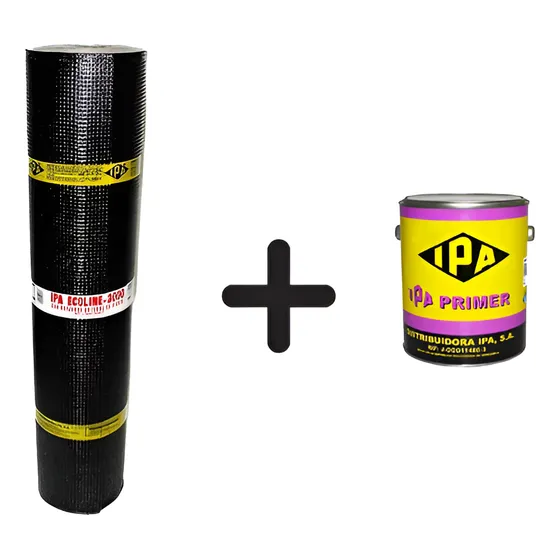Combo Ipa Manto Asfaltico 3.2mm + Primer Galon