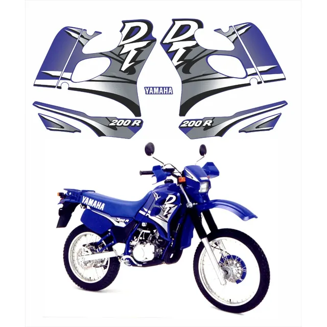 Kit Adesivos Compativel Dt 200r 2000 Azul