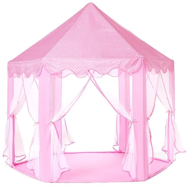 Castillo Carpa De Princesa Nayumi 135 Niña Casita Decoracion Habitación color rosa