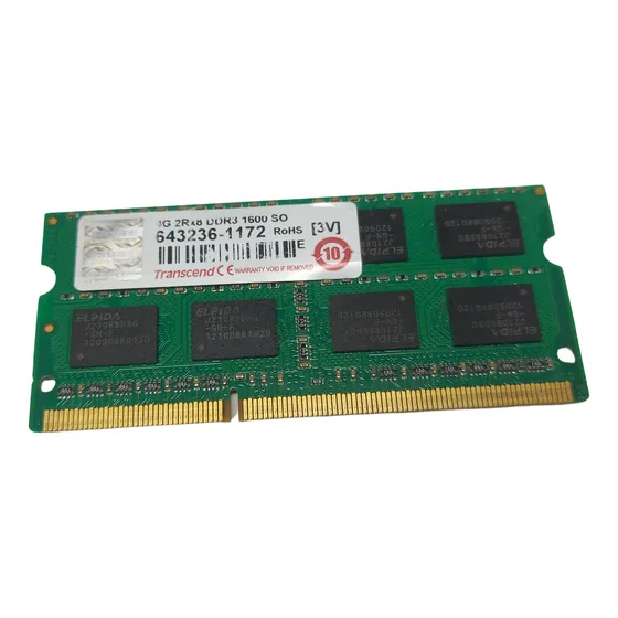 Memória Macbook A1278 4gb Ddr3 Pc3-12800 1600mhz Transcend