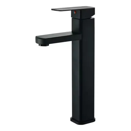 Llave Mezclador Para Lavamanos Alta Negra