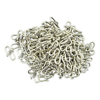 100 Piezas Broches De Gancho En S De Color Plata Tibetana 100 Piezas Broches De Gancho En S De Color Plata Tibetana