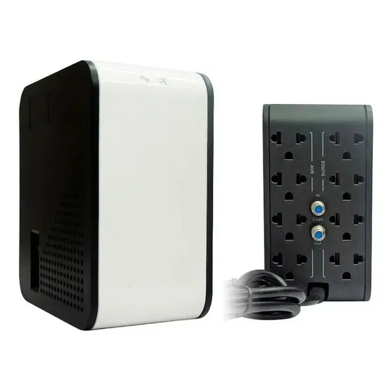 Cdp R2C-AVR1008I Estabilizador regulador de voltaje 1000va 500w 8 Salidas 220v, Color Negro | Cuotas sin interés
