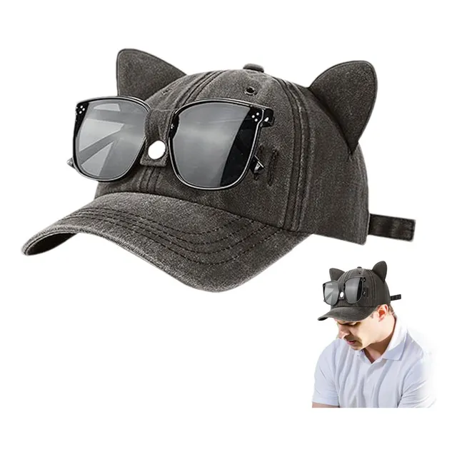 / Sombrero For El Sol Con Oreja De Gato Gorra De Béisbol
