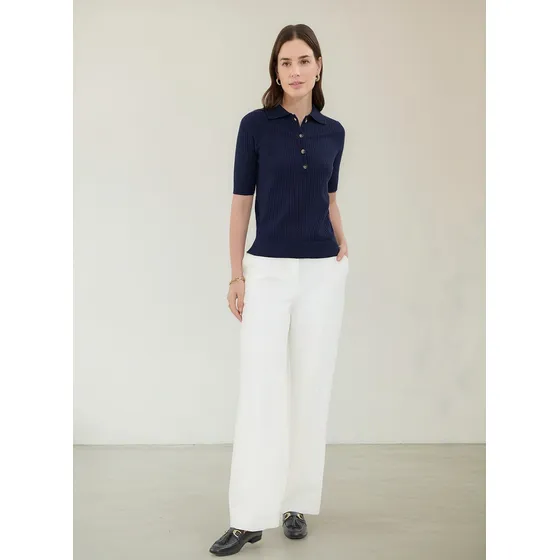 Polo Para Mujer Manga Corta Patprimo Color Azul #30110445