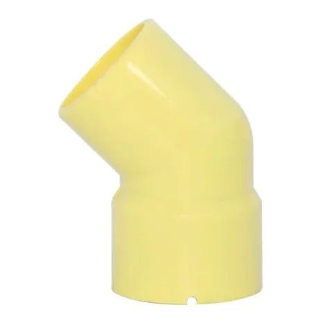 Semi Codo Pvc Aguas Negras 3 Pulgadas X 45 Grados Amarillo