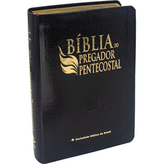 Bíblia Do Pregador Pentecostal Arc | Tamanho Médio | Letra Normal | Índice | Luxo Preta, De Almeida Revista E Corrigida. Editorial Sbb, Capa Mole Em Português Bíblia Do Pregador Pentecostal Arc | Tamanho Médio | Letra Normal | Índice | Luxo Preta, De Almeida Revista E Corrigida. Editorial Sbb, Capa Mole Em Português