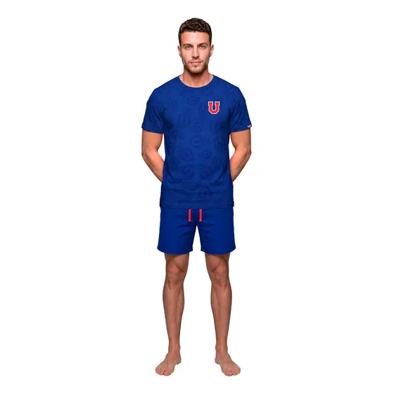 Pijama Hombre Algodón Verano Universidad De Chile C2 275 Top