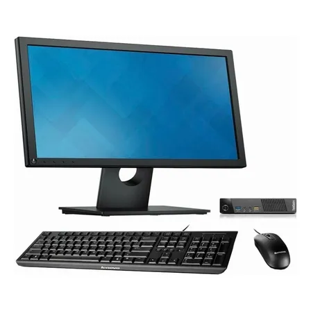 Kit Mini Pc Lenovo, Core I3, 240 Ssd, 8 Gb Ram, Monitor 19