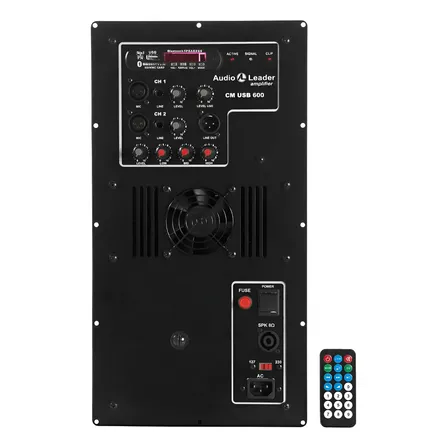 Painel Amplificador Ativo Profissional Cm/usb 600w Rms 4ohms Preto 600 W 127/220v
