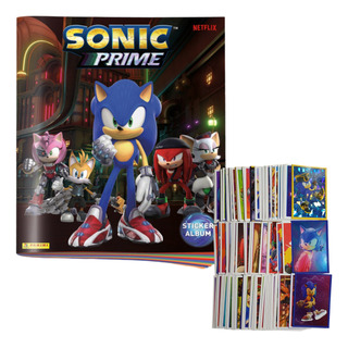 Album Sonic Prime 2024 + Set De Estampas Sin Repetir Panini Album Sonic Prime 2024 + Set De Estampas Sin Repetir Panini