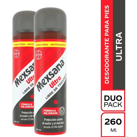 Talco Mexsana Spray 260 Ml 2 Unidades Ultra Oferta