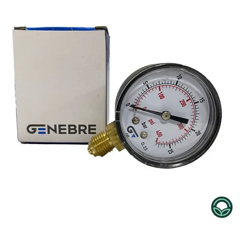 Manômetro 25Bar 400psi 3820 1/4 - Genebre
