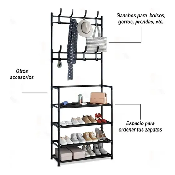 Organizador Multifuncional Zapatera Y Ropa Armables 