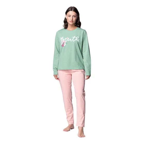Pijama Algodón Mujer Invierno C2 M251 Top