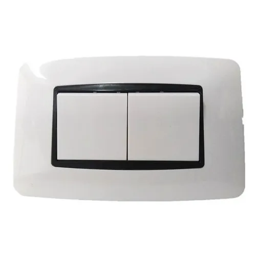Interruptor De Corriente Doble Color Blanco