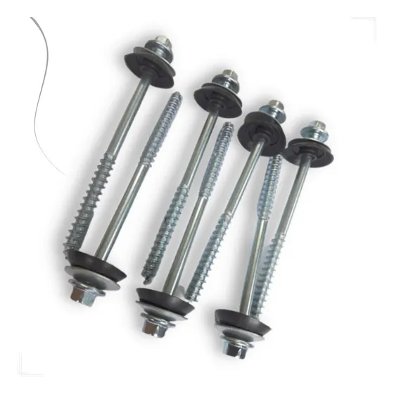 Conjunto Parafuso Telha Completo 6mm X 110mm Pacote C/ 100un