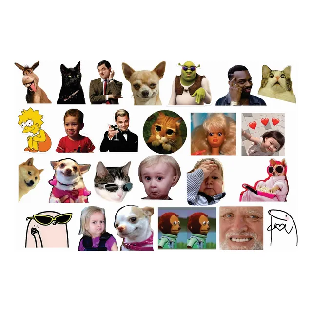 Calcos Stickers  Etiquetas Vinilos Termo Compu Memes 