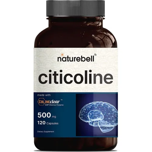 Citicoline Cdp Choline 500 Mg Y 120 Caps Naturebell De Eeuu Sabor ND