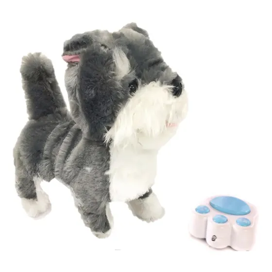 Cachorrito Perrito Control Remoto Inalámbrico Peluche Husky Gris Y Blanco LaLeLu