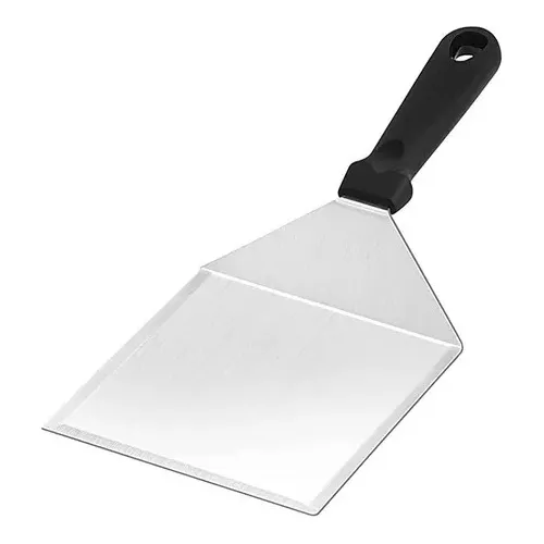 Espatula Hamburguesa Cocina Restaurat Acero Color Negro