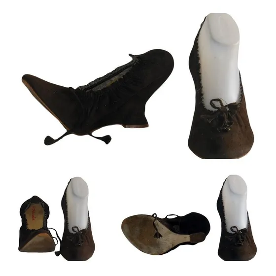 Sandalias Usadas Mujer T 38 Negras Marrón Tacón Bajo Y Alto