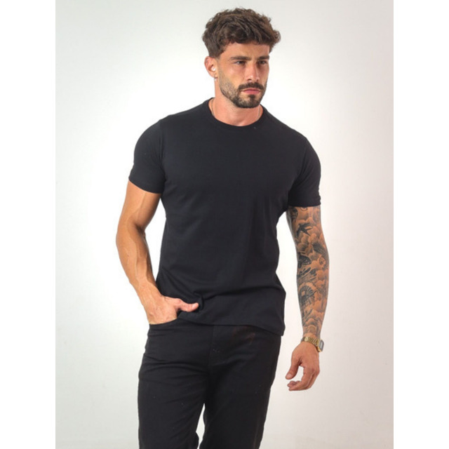 Camiseta Masculina Camiseta Básica Algodão Malha Peruana Camiseta Masculina Camiseta Básica Algodão Malha Peruana