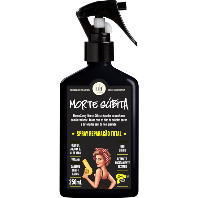 Spray Morte Súbita Reparação Total 250ml Lola Cosmetics Spray Morte Súbita Reparação Total 250ml Lola Cosmetics