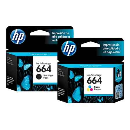Cartuchos De Tinta Hp 664 Original Negro/tricolor Pack